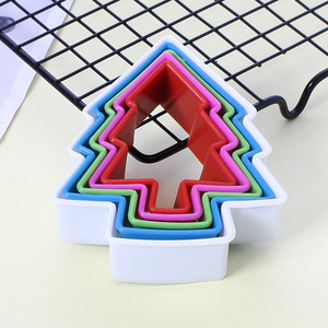 Moldes <span class=keywords><strong>para</strong></span> Fondant, Galletas y Repostería, Moldes <span class=keywords><strong>para</strong></span> Hornear con Forma de Flor, Redondos, Cuadrados, Estrellas y Corazones, Juego de Cortadores de Galletas Navideños de Plástico - Product Image 6
