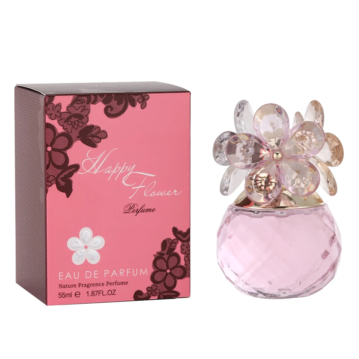 Hochwertiges rosafarbenes Crystal Flower Lady-Parfüm Student-Naturparfüm günstige Parfüm-Lieferanten Parfums