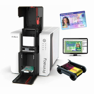Economic Evolis เครื่องพิมพ์บัตรประจำตัว2 PVC, เครื่องพิมพ์นามบัตรพลาสติก300dpi เครื่องพิมพ์การ์ดสองด้านเครื่องพิมพ์ - Product Image 1