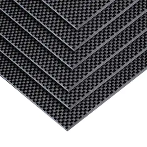 Factory Custom 1mm Thickness Carbon Fiber Sheet 500*500 Mm Plate Board Block Slab Wall Panel
