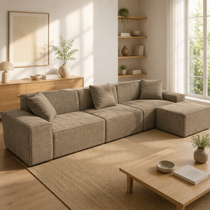 Canapé modulaire compressé en chenille <span class=keywords><strong>de</strong></span> 3m+ avec ressorts, sans cadre, effet nuage, pour projets <span class=keywords><strong>de</strong></span> mobilier <span class=keywords><strong>de</strong></span> salon - Vente en gros - Product Image 4