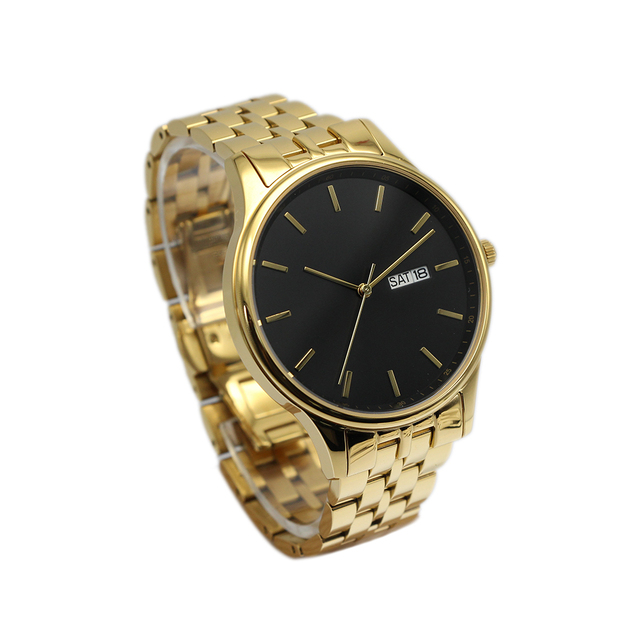 Wholesale Low Price Customized Luxury Women Watches with Date Gold Quartz Glass Men Waterproof Watch Stainless Steel Watch