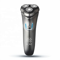 RUNWE-Tondeuse à barbe RS8993D électrique rotative à triple lame, rechargeable IPX6, lavable, pour hommes