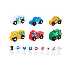 Nuevo Juego de Señales de Tráfico de Madera para Niños, Juguete Educativo Temprano, Combinación de Juguetes Montessori para Niños y Niñas - Product Image 1