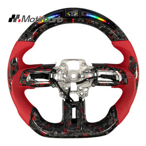 พวงมาลัยคาร์บอนไฟเบอร์แบบกำหนดเองสำหรับ Ford Mustang S302 S550 GT GT350R GT500 Shelby Coupe ปี 2015-2023 พร้อมจอแสดงผล LED อัจฉริยะ - Product Image 1