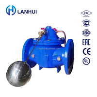 Vanne de régulation automatique du niveau d'eau 100X OEM PN16 en fonte ductile à brides hydrauliques DN50-DN800 LANHUI CE ROHS Garantie 2 ans