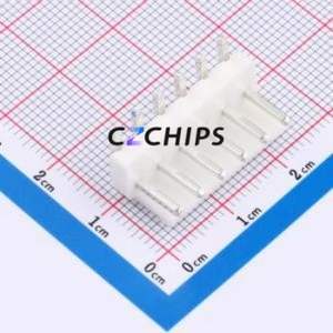 WAFER-VH3.96-6PWZ-W Wire-to-Board Pin Header Bent Lead Through Hole,P=3.96mm Connector 1x6P 3.96mm Right Angle Insert VH - Product Image 1