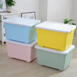 Amazon Offre Spéciale en plastique maison ménage boîte de rangement en plastique pour enfants <span class=keywords><strong>jouet</strong></span> avec roues boîte de rangement pour enfants - Product Image 4