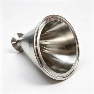 <span class=keywords><strong>KEJ</strong></span> Funnel conique sanitaire en acier inoxydable moulé, raccord de refroidissement à bride pour CVC, réfrigération, alimentation et pharmaceutique - Product Image 2