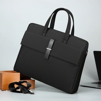 Sac souple pour documents professionnels en cuir véritable, imperméable, grande capacité, pour ordinateur portable, idéal pour les déplacements professionnels et les réunions