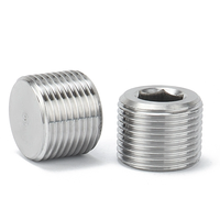 Haute précision SS SUS acier inoxydable 304 316 prise hexagonale NPT PT G M 1/16 "vis de verrouillage à six pans creux filetés bouchons de tuyau d'huile