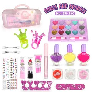 ZYRA TOYS-Kit de <span class=keywords><strong>maquillaje</strong></span> <span class=keywords><strong>para</strong></span> niños, conjunto completo de <span class=keywords><strong>maquillaje</strong></span> con sombra de ojos, lápiz labial, lima de uñas <span class=keywords><strong>para</strong></span> niños, <span class=keywords><strong>caja</strong></span> de <span class=keywords><strong>maquillaje</strong></span> - Product Image 6