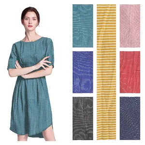 5-10 Colors Each Design Poly-Cotton Printed Fabric Wholesale Suppliers Dot Stripe Fabric Stock Lot