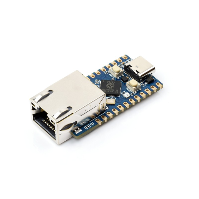 RP2350-ETH Mini Development Board, RP2350 Ethernet Port Module, Raspberry Pi Microcontroller Development Board, Onboard ETH Port