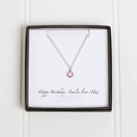 Haute qualité usine personnalisé 925 en argent Sterling naissance pierre collier bijoux 12 pierre de naissance naissance collier pour les femmes