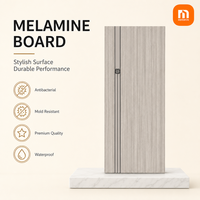 Fabricant direct, panneau en fibres à haute densité, panneau mélaminé, panneau décoratif mélaminé, couleur unie pour la fabrication de portes