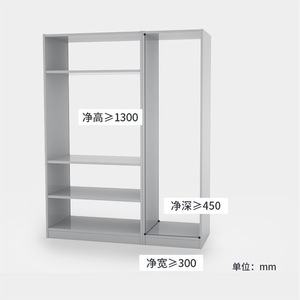 กระจกติดผนังยูนิฮอปเปอร์ กรอบอะลูมิเนียม กระจกแต่งหน้าแบบพับได้ หมุนได้เต็มที่ สำหรับใช้ในตู้เสื้อผ้า - Product Image 2