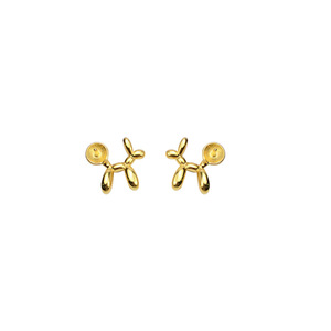 S925 <b>Silver</b> C-Shaped Activity Ball Female <b>Dangle</b> <b>Earrings</b> with Empty Tray DIY Accessories Semi Finished 1101 - Product Image 4