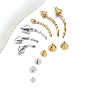 <span class=keywords><strong>Piercing</strong></span> pour sourcil en acier chirurgical, barbell incurvé, mini <span class=keywords><strong>anneau</strong></span> de sourcil, <span class=keywords><strong>labret</strong></span> <span class=keywords><strong>vertical</strong></span>, <span class=keywords><strong>anneau</strong></span> pour lèvre, oreille, rook, nombril - Product Image 2