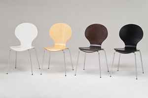 Ensemble table à manger et chaises empilables en bois moderne de 6 pièces pour la maison, la cuisine et les meubles élégants CHAO CHING AB-027 - Product Image 5