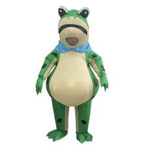 Costume de mascotte grenouille mignon gonflable pour spectacles et événements promotionnels multi-occasions - Product Image 1
