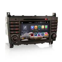Erisin ES8569C Radio de Auto con Pantalla Táctil de 7 Pulgadas, Android 13.0, Reproductor de DVD, CarPlay, GPS, 4G, DAB para Mercedes Benz Clase C, CLC W203, CLK W209