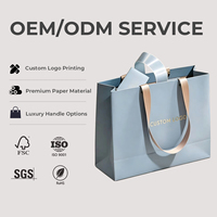 Sacs en papier couché de luxe personnalisés recyclables en gros avec cordon et ruban, sacs de courses réutilisables pour vêtements, fourrure, logo, cadeaux