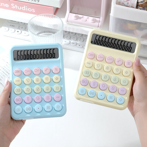Nouvelle <span class=keywords><strong>calculatrice</strong></span> <span class=keywords><strong>financière</strong></span> de bureau multifonctionnelle en plastique à piles, colorée et élégante - Product Image 3