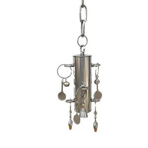 Directe Fabrieksverkoop Van Duurzaam Milieuvriendelijk Roestvrijstalen Vogelbelverlichting Kauwspeelgoed Voor Middelgrote En Grote Papegaaien - Product Image 5
