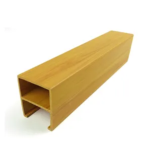 易于安装轻质室内木条假木天花板悬挂式木塑天花板