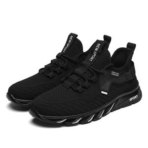 <strong>Affordable</strong> Black Casual <strong>Sneakers</strong> for Men Outdoor Walking Shoes <strong>Trendy</strong> Lightweight Comfortable Design - Product Image 2