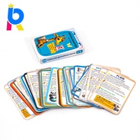 Cartes d'affirmation éducatives personnalisables et durables sur le thème familial pour l'apprentissage et les jeux de communication des enfants