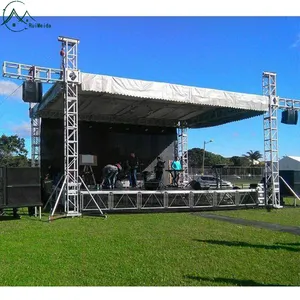 Alüminyum sahne iskeleti Line Array sistemi olay açık müzik sahne