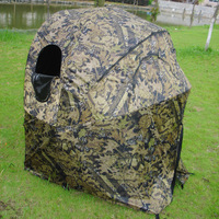 Abri de chasse camouflage canard, chaise de camouflage au sol, abri gonflable Oxford imperméable à ouverture rapide et automatique