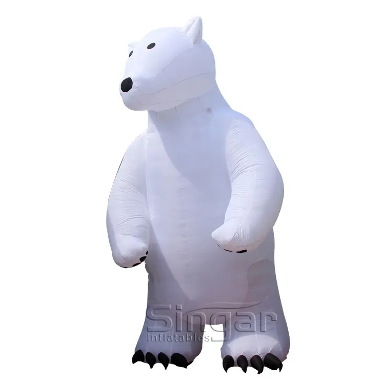 حيوان قطبي ضخم 7 م 23 قدم, حيوان قطبي أبيض قابل للنفخ للإعلان