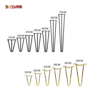 <span class=keywords><strong>BOSSS</strong></span> 40cm moderno negro Metal acero al carbono muebles pierna fácil instalación para sala de estar dormitorio cocina baño hogar Oficina - Product Image 2