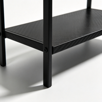 Support de plantes minimaliste à 2 niveaux en métal, revêtement poudré, anti-rouille, robuste, gain de place, pour salon, balcon, bureau, vente en gros, OEM