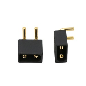 Amass XT30PW-M36 <b>2</b>-<b>Pin</b> Horizontal PCB Plug, No Support <b>Pins</b> Low-Profile Right-Angle Solder <b>Connector</b> for Ultra-Compact RC Models - Product Image 1