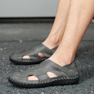Scarpe da spiaggia nuovi sandali estivi da uomo traspiranti Casual Slip-On da uomo di grandi dimensioni Slip-On pigri - Product Image 2