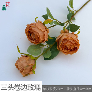 Rosas Artificiales de Seda con Tallo Individual, Decoración Realista para el Hogar, Estilo Moderno, Arreglo Floral Hecho a Mano - Product Image 5