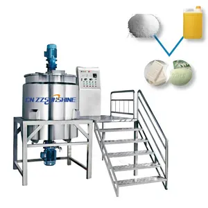 Small Scale Soap Saponification Tank and Vacuum Drying System Equipment Bar Soap Making Machine