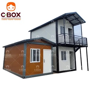 C-BOX Maison conteneur à double étage, design rectangulaire moderne, dortoir mobile extérieur - Product Image 2
