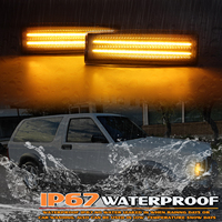 FetonAuto Nouvelles feux de position latéraux avant LED étanches ambre, lot de 2, pour Chevy Blazer S10 GMC Jimmy S15 83-94 12V, garantie 1 an