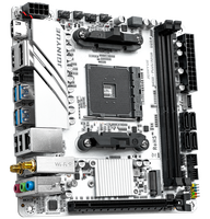 B450 Mini-ITX Desktop PC AMD untuk 3/5/7 (1st-generasi ke-5) pencahayaan RGB DDR4 Double PCIe 3.0 SATA antarmuka grafis terintegrasi baru