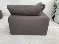 Vente en gros ensemble de canapés sectionnels en tissu turquoise meubles de maison rembourrés de luxe légers en forme de fantaisie en «L»