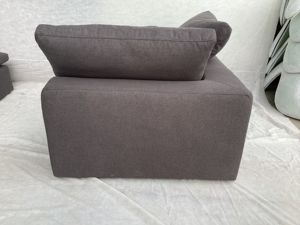 卸売ターコイズ生地セクショナルソファセットライト高級室内家具ソフトファンシー「L」型デザイン - Product Image 5