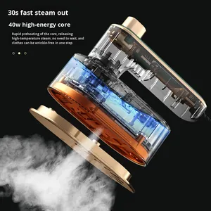 Foldable Handheld Portable Electric Garment <b>Steamer</b> Anti-Dry Burning 600mL Water Tank Mini Iron Household Use Travel-Friendly - Product Image 2
