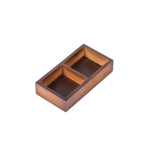 Plateau de service en bambou avec couvercle et compartiments, idéal pour les collations, les noix, les bonbons, les légumes, pour la maison, la cuisine, le salon - Product Image 2