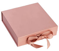 Boîtes d'emballage de fantaisie Boîtes magnétiques en carton imprimé avec logo personnalisé Petite boîte cadeau d'emballage de luxe avec nœud