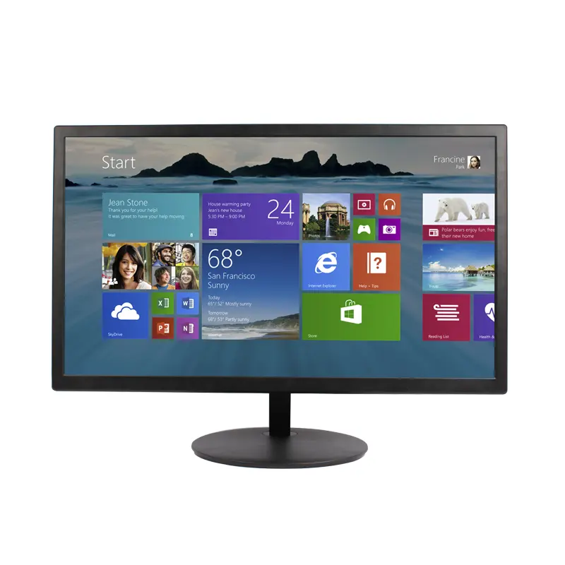 Monitor a LED da 19 pollici economico da 15 "17" 19 "20" 22 "24" monitor IPS per PC LCD con foro a parete